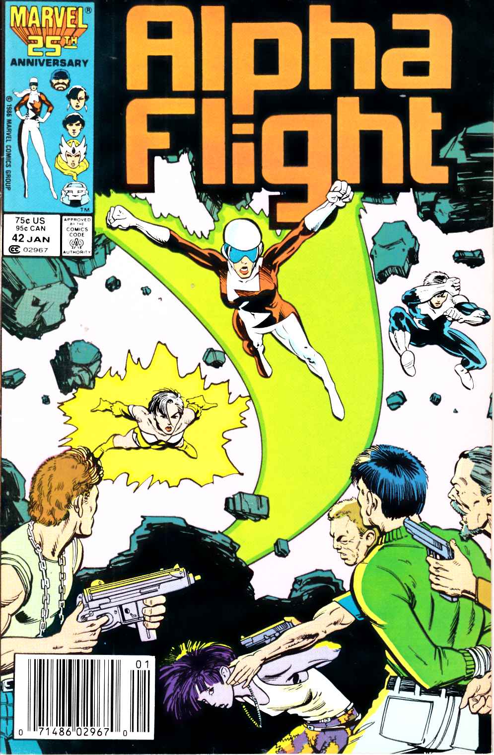 Alpha Flight #42 Newsstand Edition Fine/Very Fine (7.0) [Marvel Comic] THUMBNAIL