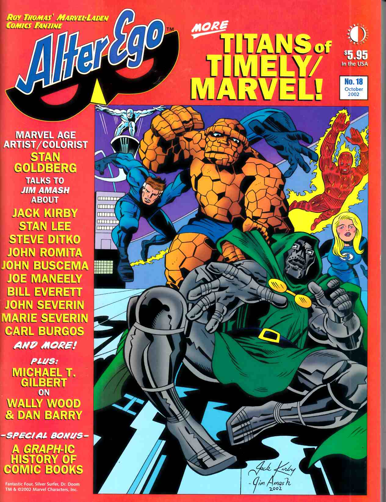 Alter Ego Magazine #18 Very Fine (6.0) [TwoMorrows] THUMBNAIL