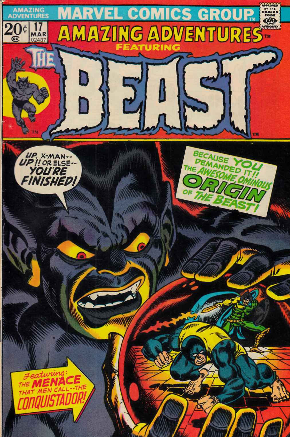 Amazing Adventures #17 Fine Plus (6.5) [Marvel Comic] LARGE