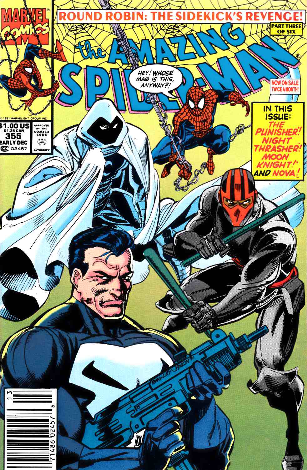 Amazing Spider-Man #355 Newsstand Edition Very Fine (8.0) [Marvel Comic] THUMBNAIL