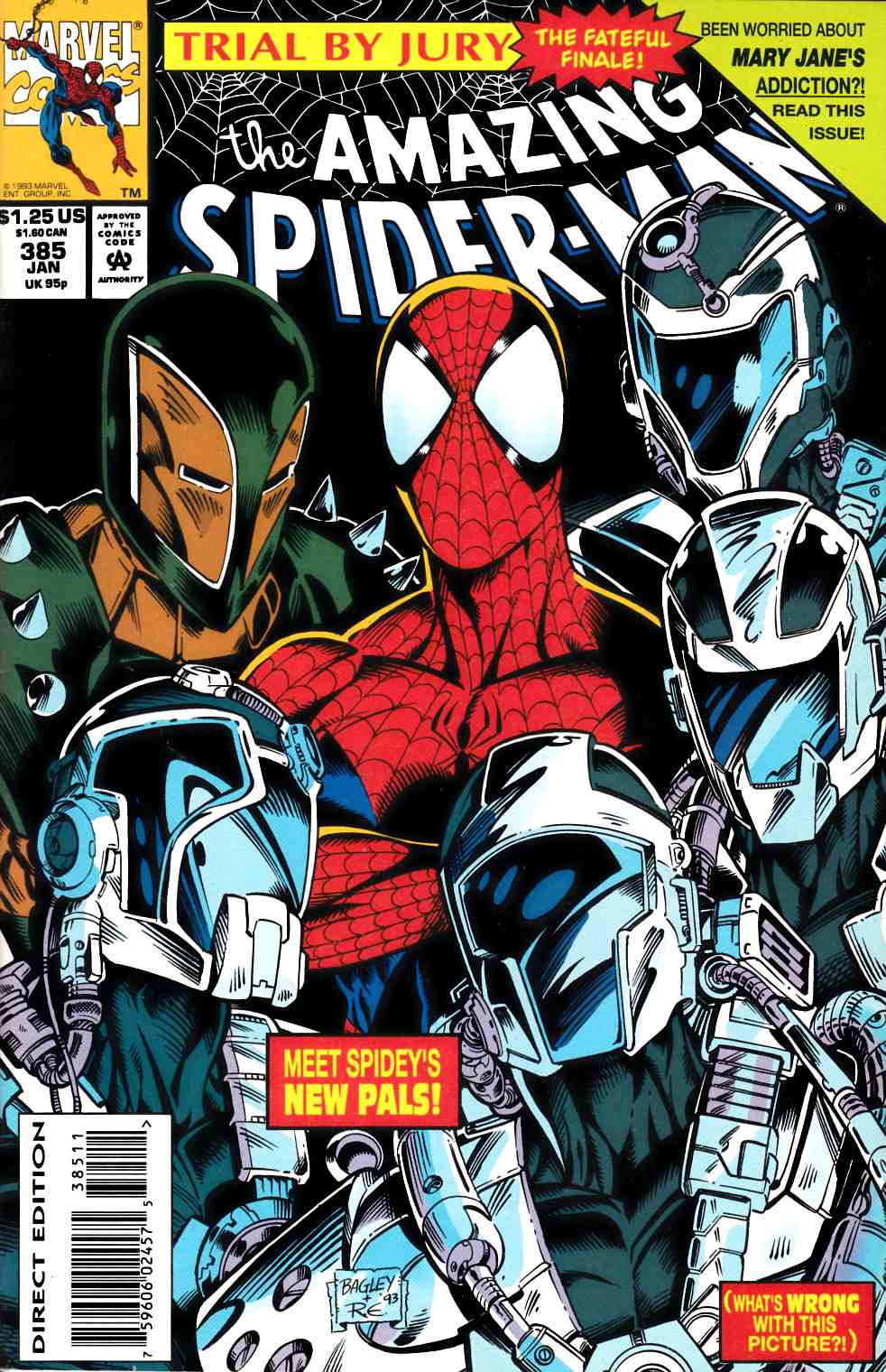 Amazing Spider-Man #385 Near Mint (9.4) [Marvel Comic] LARGE