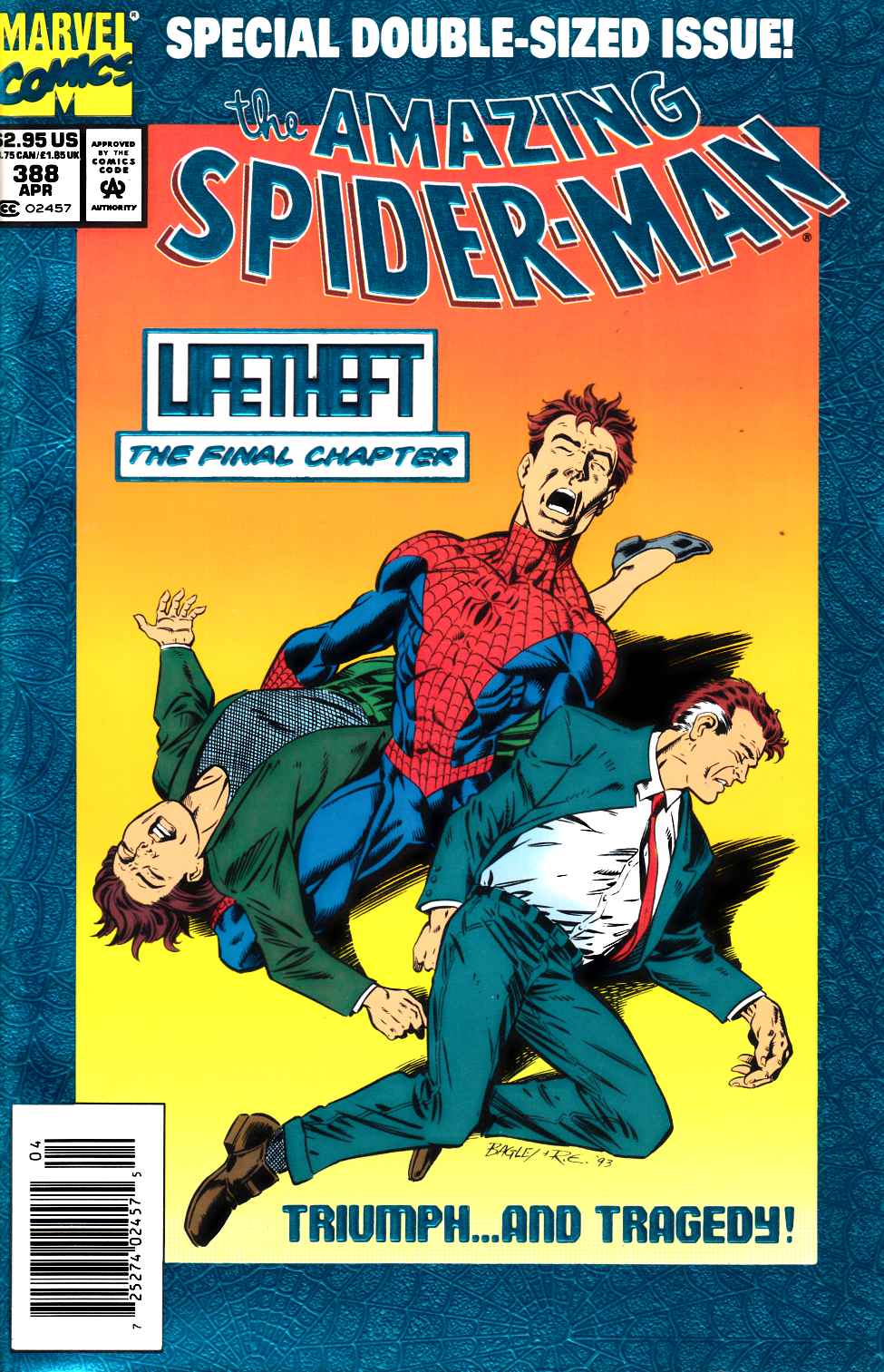 Amazing Spider-Man #388 Newsstand Deluxe Very Fine (8.0) [Marvel Comic] LARGE