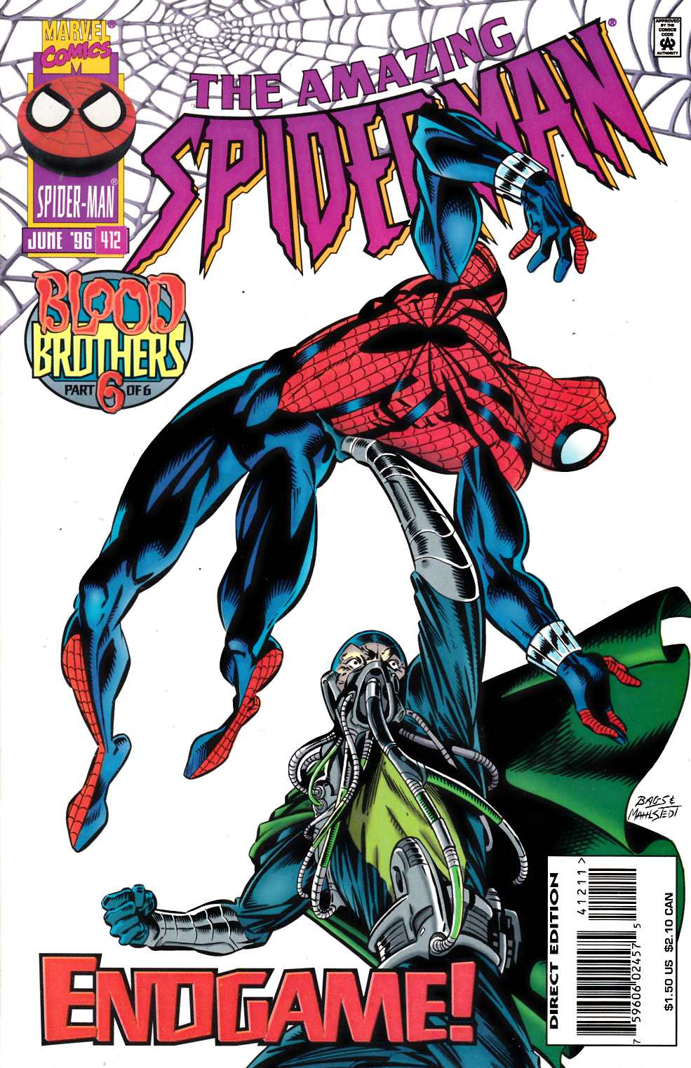Amazing Spider-Man #412 Very Fine (8.0) [Marvel Comic] LARGE