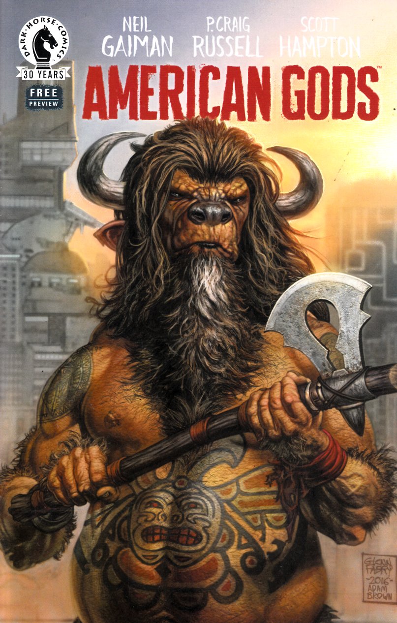 American Gods Preview Ashcan (One Shot) Near Mint Minus (9.2) [Dark Horse Comic] THUMBNAIL
