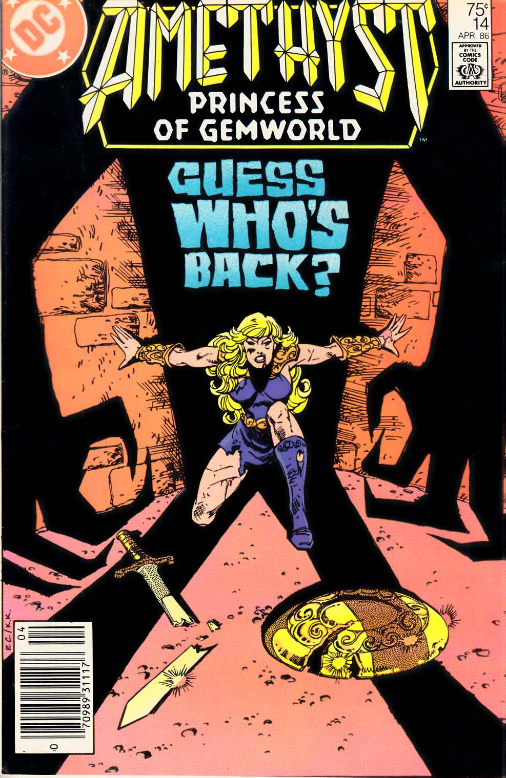 Amethyst Princess of Gemworld #14 Newsstand Edition Fine (6.0) [DC Comic] THUMBNAIL
