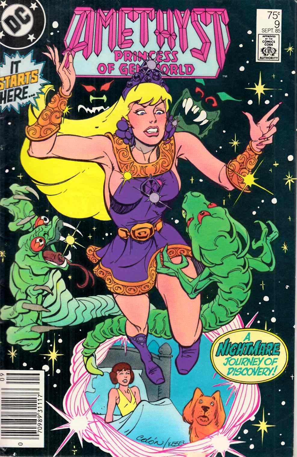 Amethyst Princess of Gemworld #9 Newsstand Edition Fine (6.0) [DC Comic] THUMBNAIL