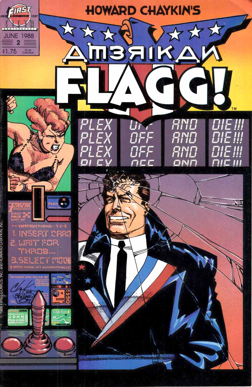American Flagg #2 Fine (6.0) [First Comic] LARGE