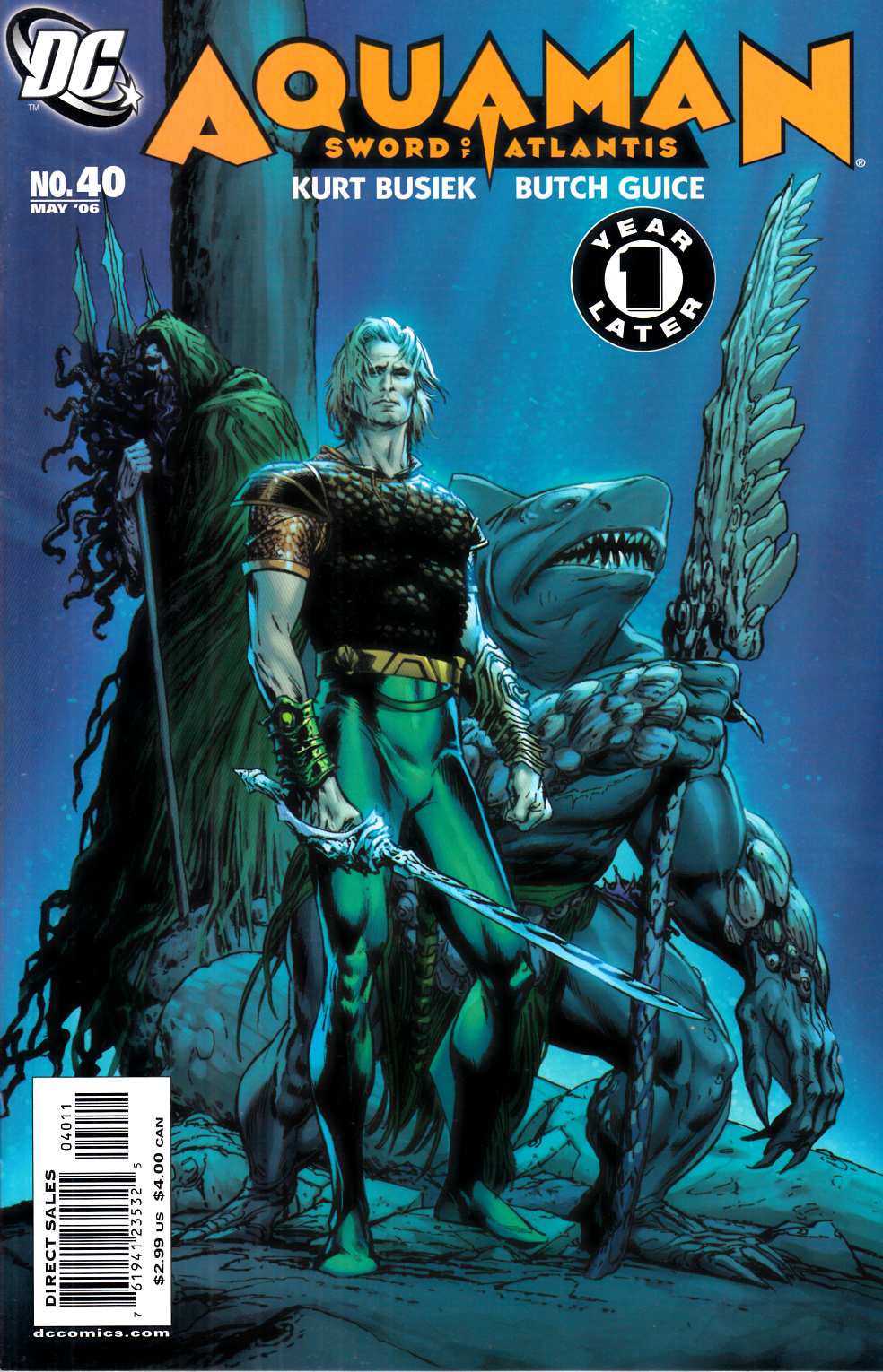 Aquaman Sword of Atlantis #40 Near Mint (9.4) [DC Comic] THUMBNAIL