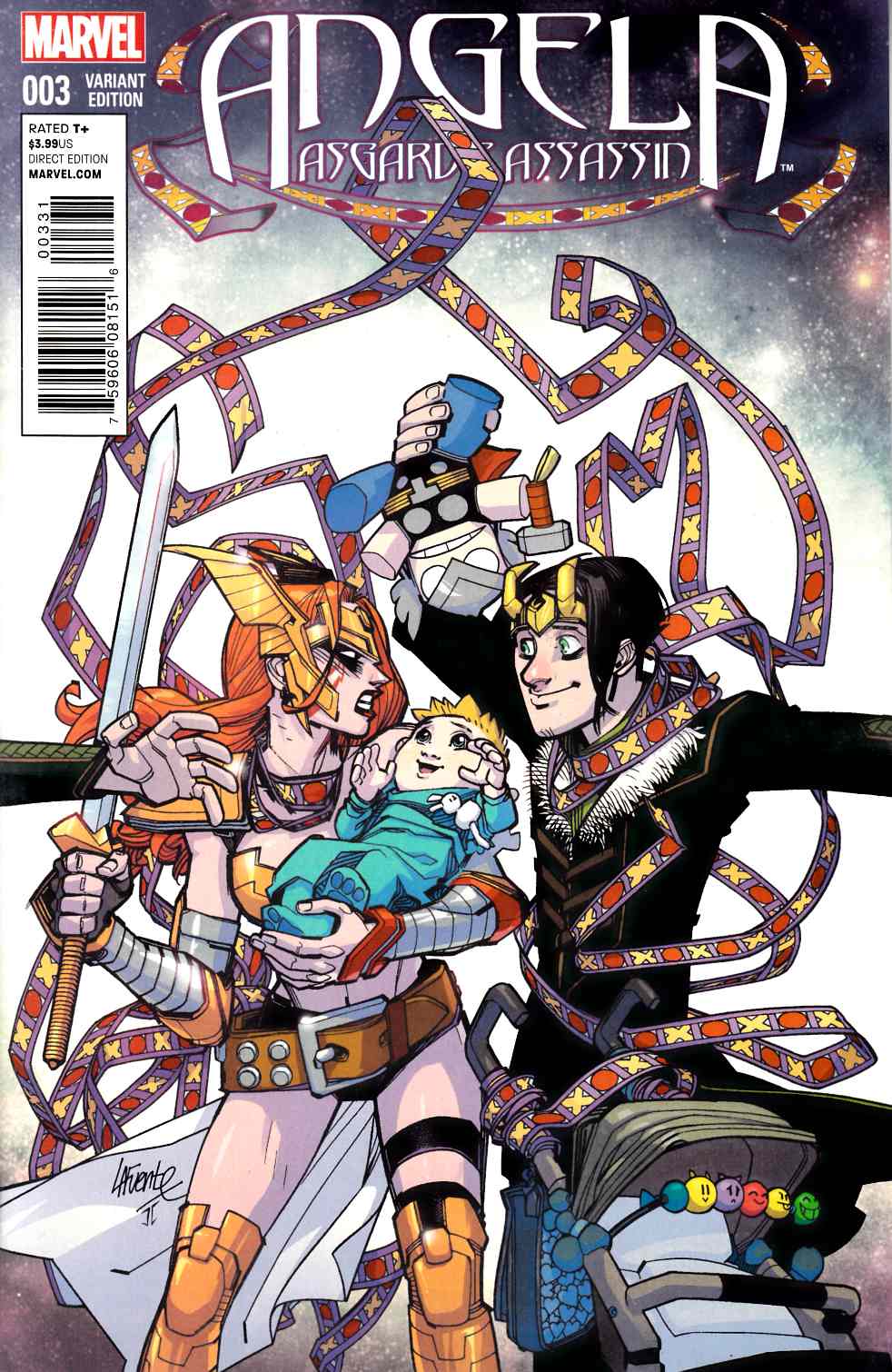 angela asgards assassin 3 lafuente variant cover marvel comic