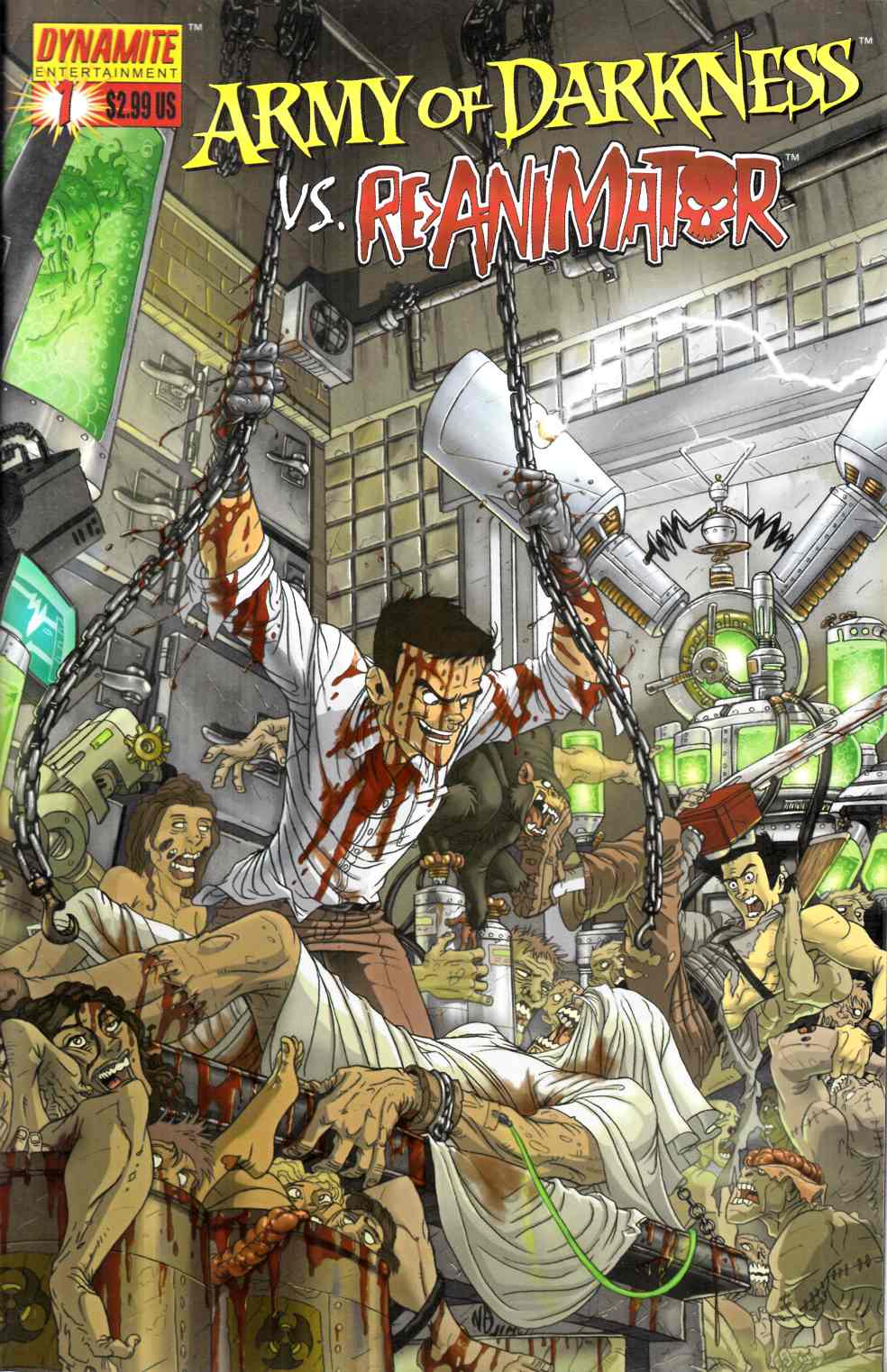 Army of Darkness vs Re-Animator #1 Cover A Near Mint (9.4) [Dynamite Comic] THUMBNAIL