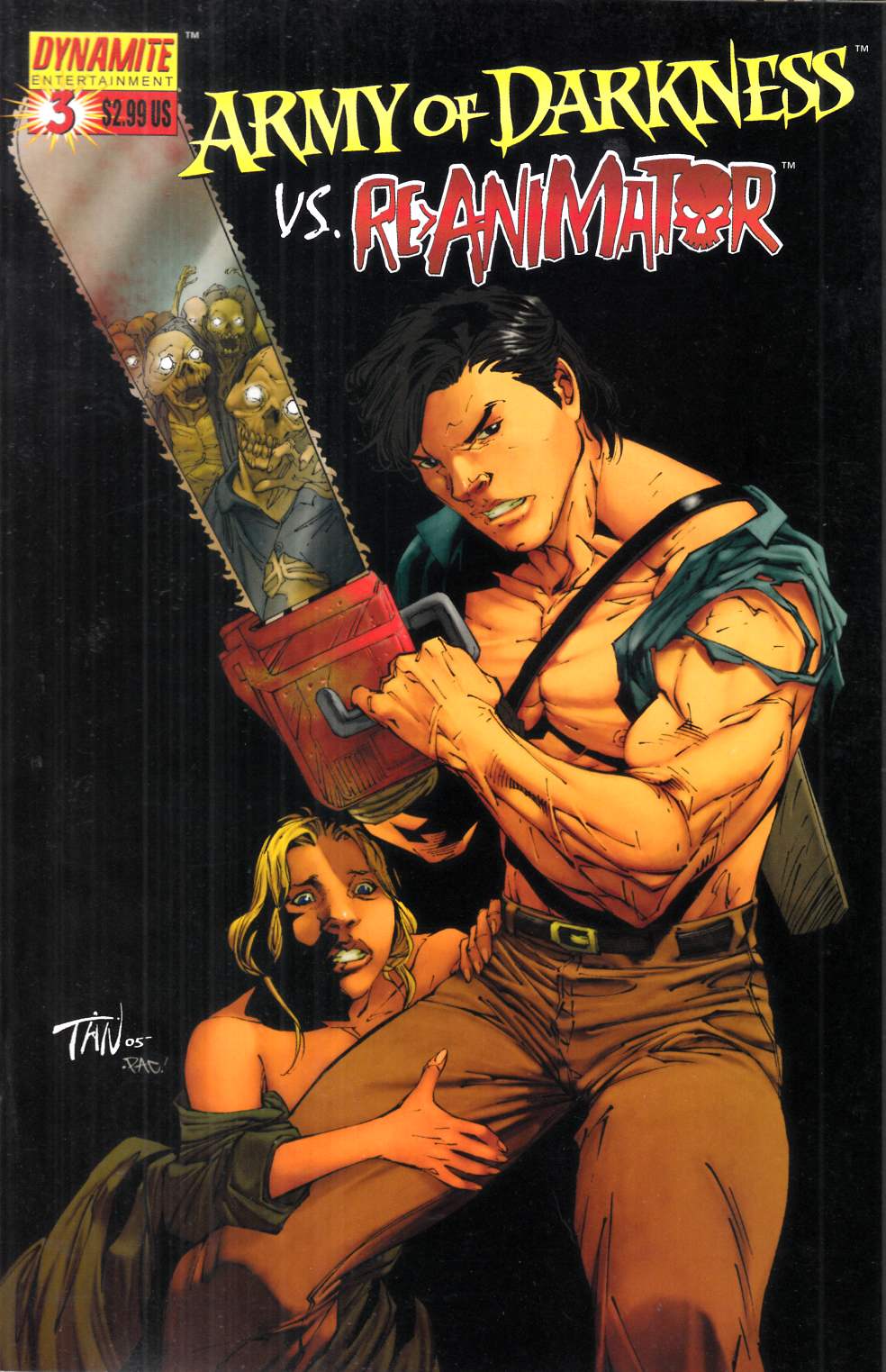 Army of Darkness vs Re-Animator #3 Cover A Near Mint (9.4) [Dynamite Comic] THUMBNAIL