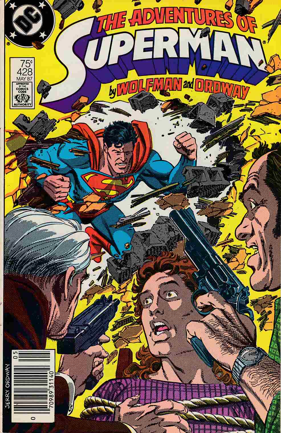 Adventures of Superman #428 Newsstand Edition Good/Very Good (3.0) [DC Comic] THUMBNAIL