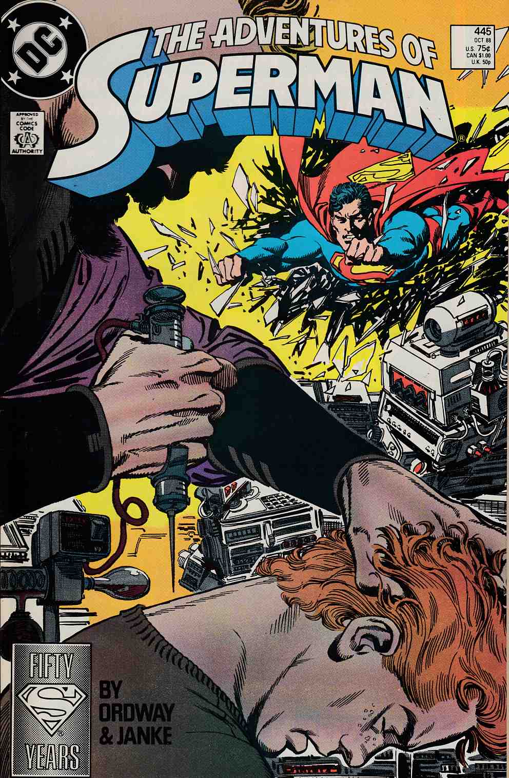 Adventures of Superman #445 Very Fine (8.0) [DC Comic] THUMBNAIL