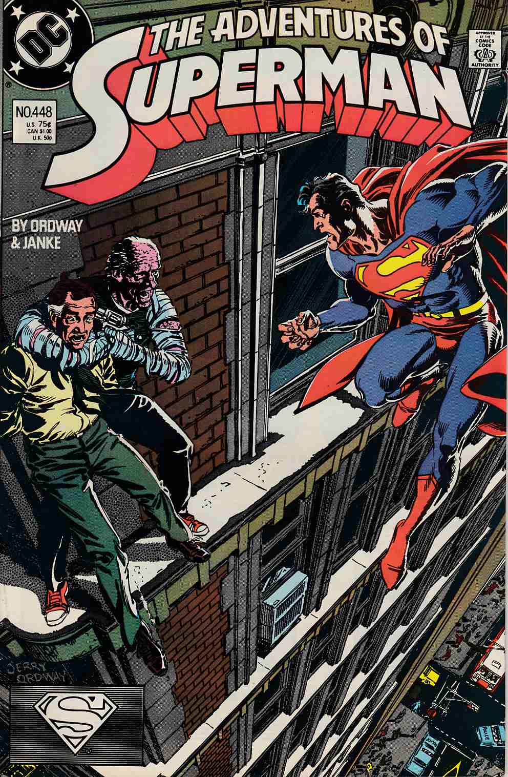 Adventures of Superman #448 Very Fine Minus (7.5) [DC Comic] THUMBNAIL