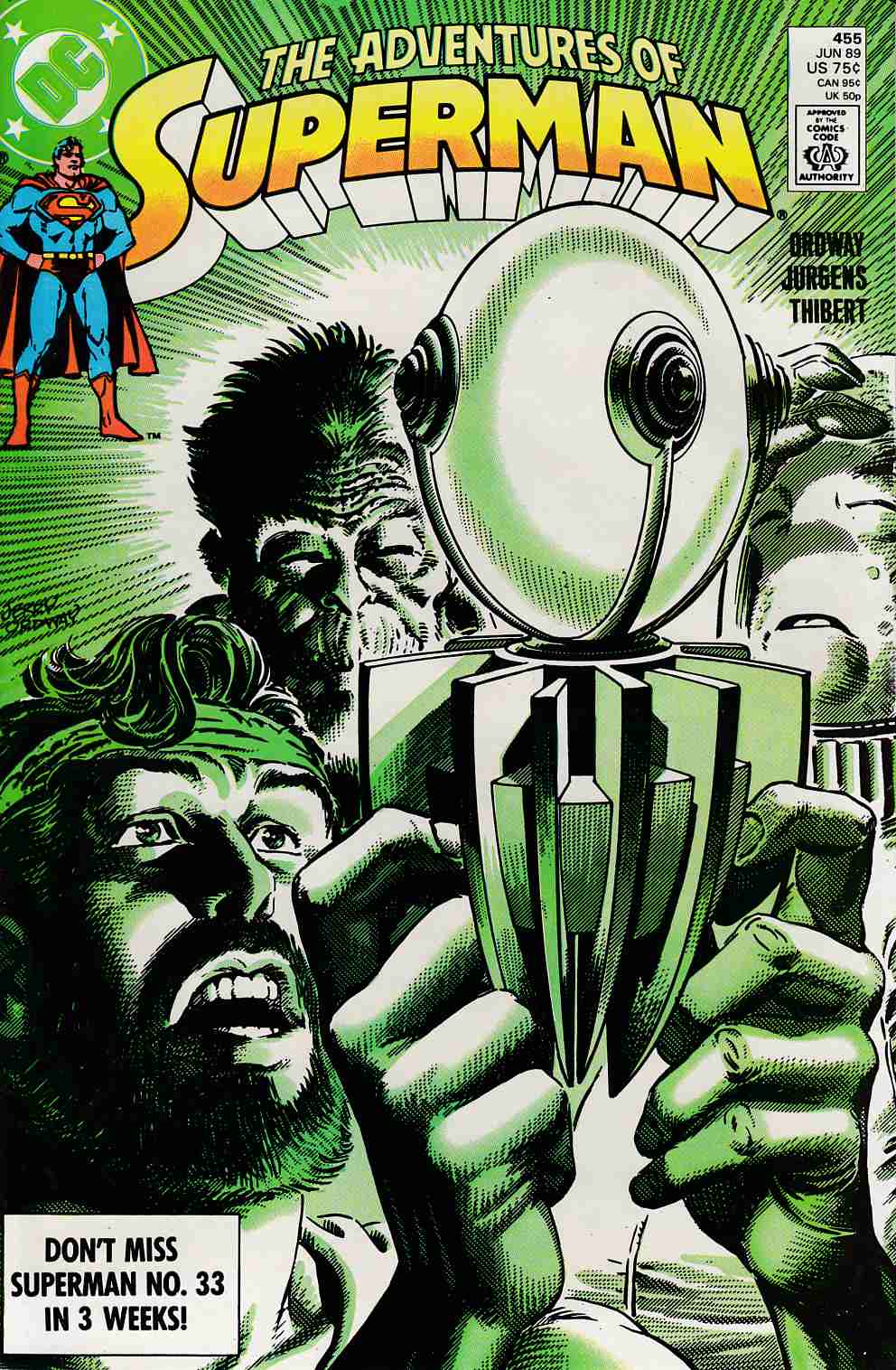 Adventures of Superman #455 Very Fine Minus (7.5) [DC Comic] THUMBNAIL