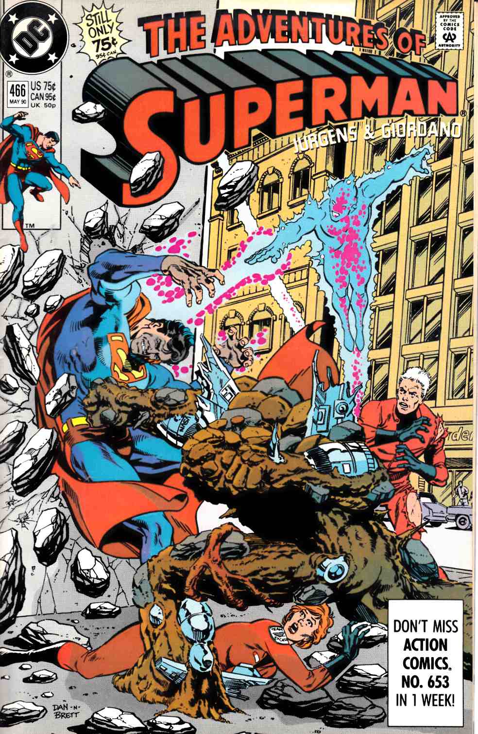 Adventures of Superman #466 Fine (6.0) [DC Comic] THUMBNAIL