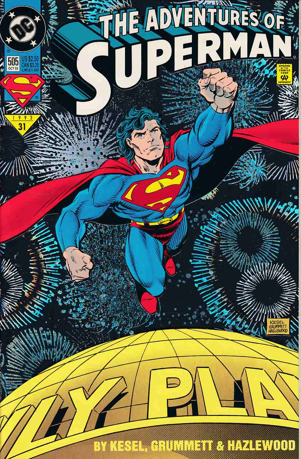 Adventures of Superman #505 Holo-Grafx Cover Fine (6.0) [DC Comic] LARGE