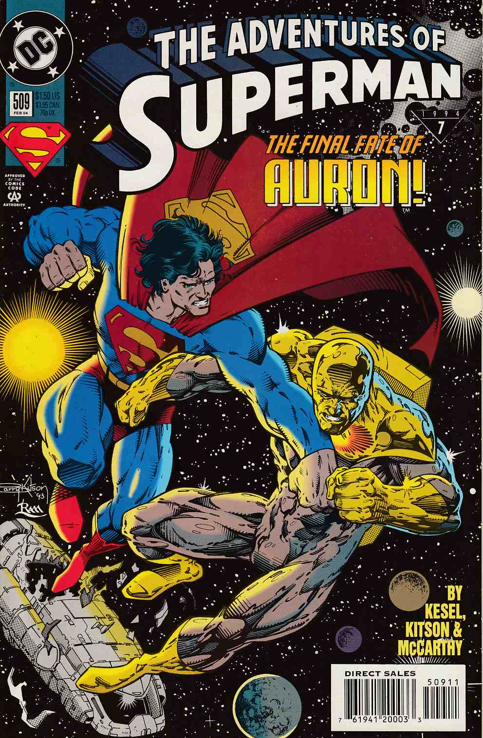 Adventures of Superman #509 Near Mint (9.4) [DC Comic] THUMBNAIL