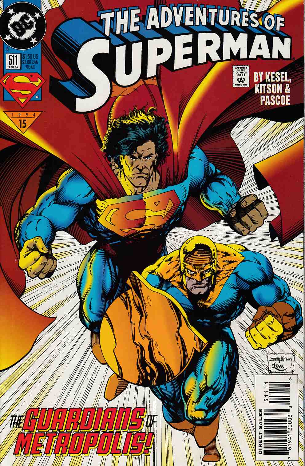 Adventures of Superman #511 Very Fine (8.0) [DC Comic] THUMBNAIL