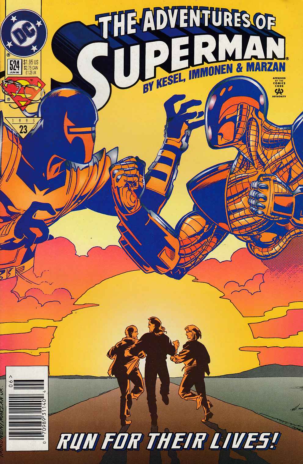 Adventures of Superman #524 Newsstand Edition Fine (6.0) [DC Comic] THUMBNAIL