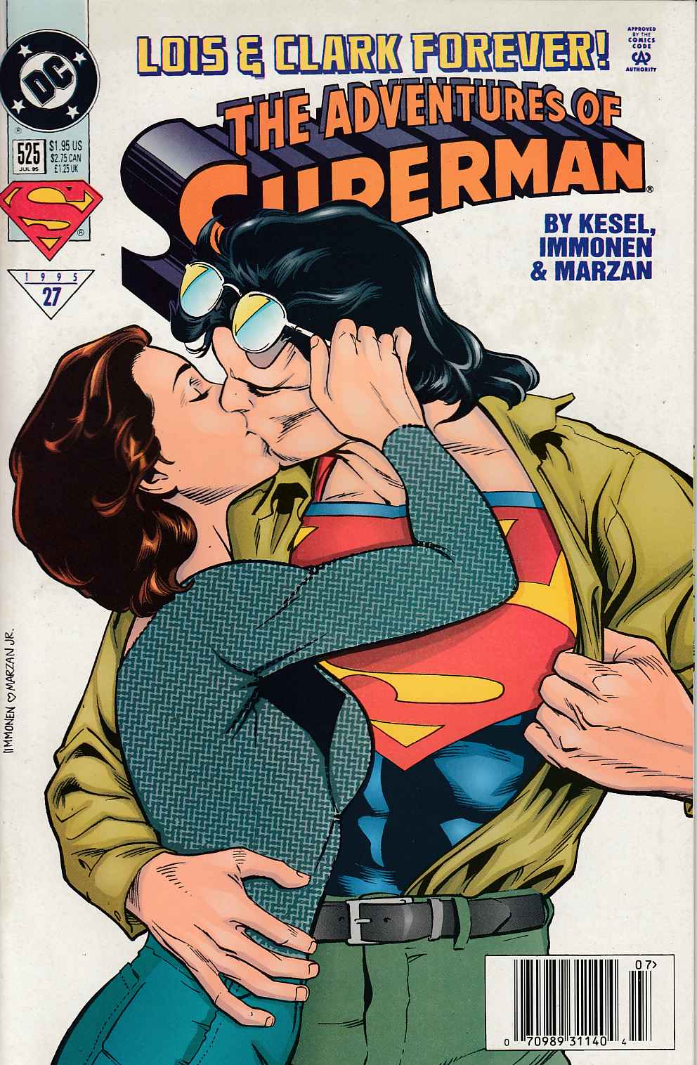 Adventures of Superman #525 Newsstand Edition Near Mint (9.4) [DC Comic] THUMBNAIL