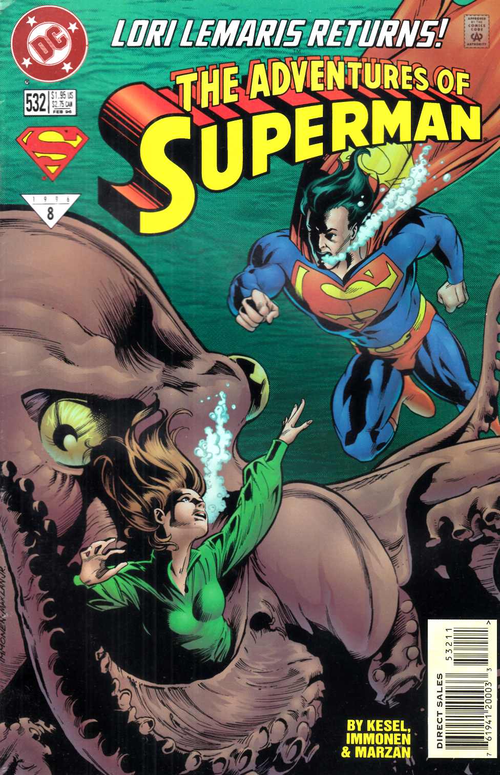 Adventures of Superman #532 Fine Minus (5.5) [DC Comic] THUMBNAIL