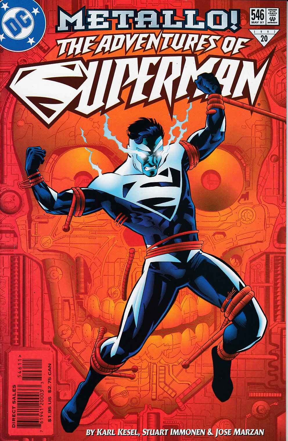 Adventures of Superman #546 Very Fine MInus (7.5) [DC Comic] THUMBNAIL