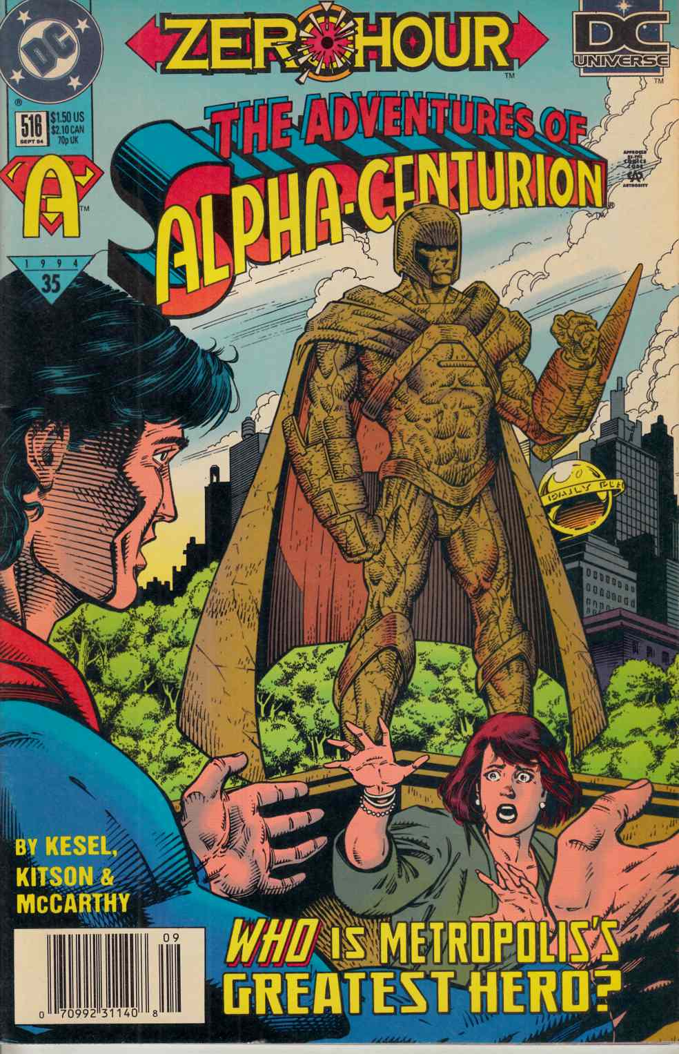 Adventures of Superman #516 Newsstand Edition Very Fine (8.0) [DC Comic] LARGE