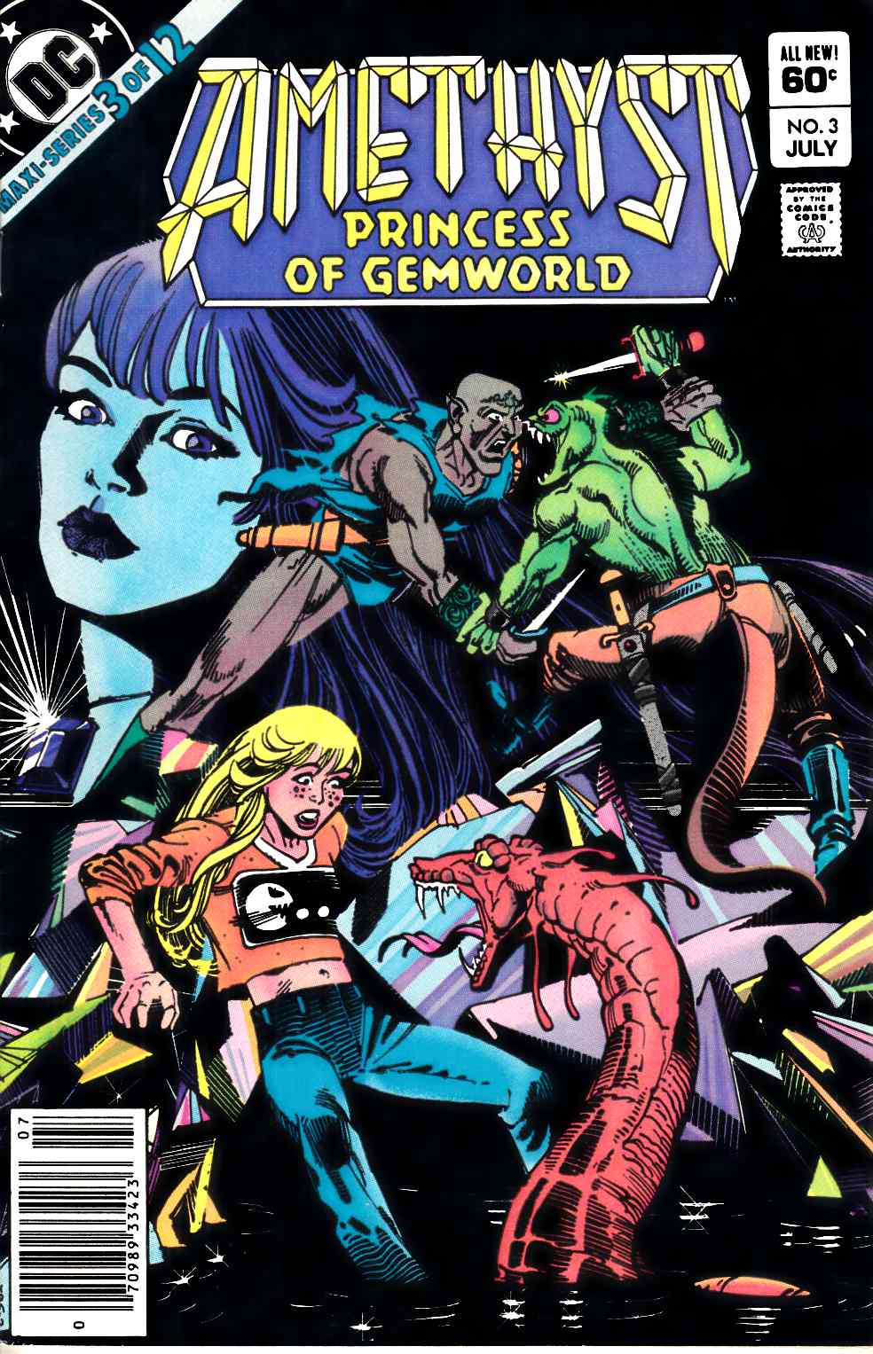 Amethyst Princess of Gemworld #3 Newsstand Edition Fine (6.0) [DC Comic] LARGE
