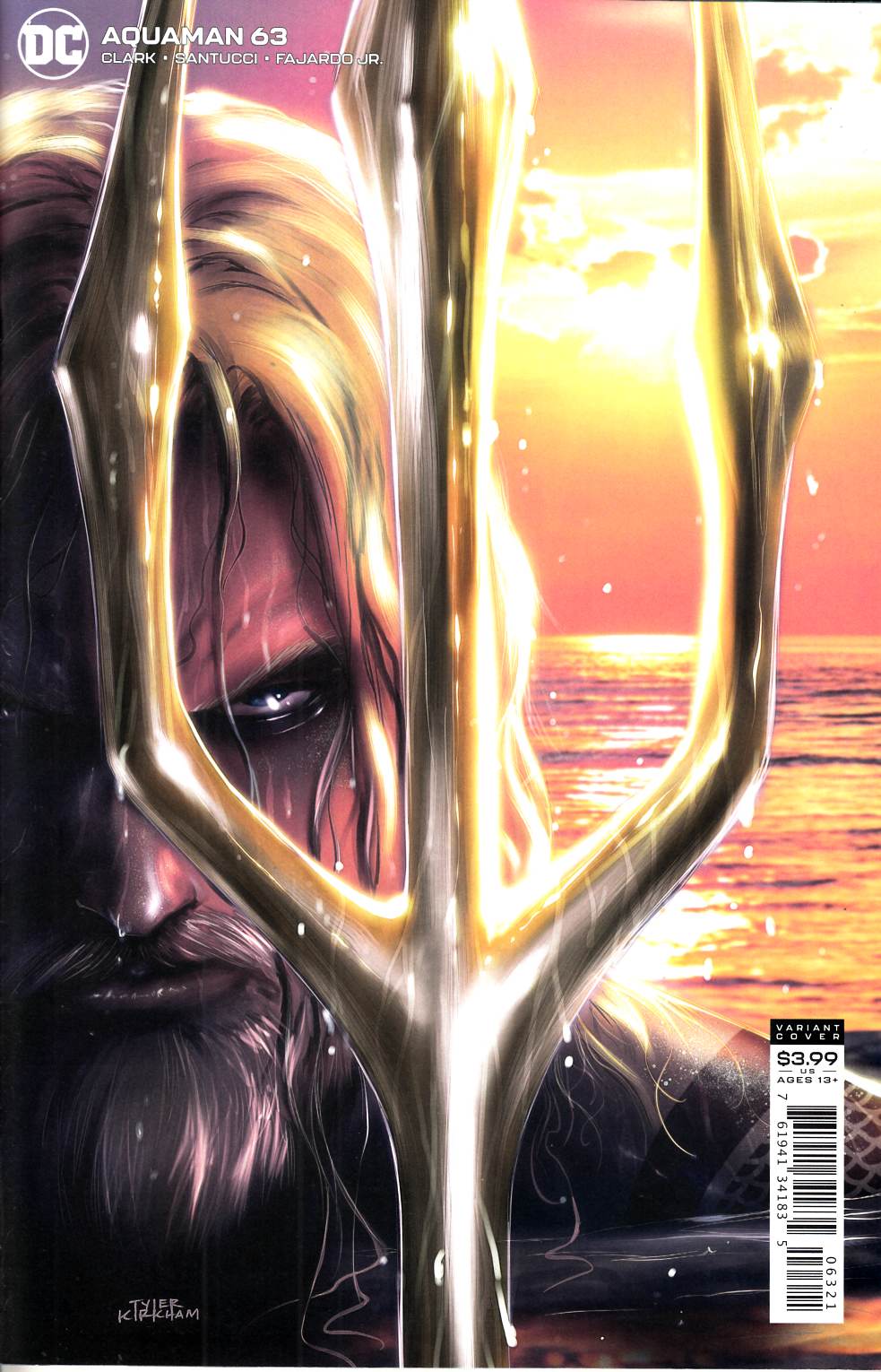 Aquaman #63 Kirkham Variant Cover Near Mint Minus (9.2) [DC Comic] LARGE