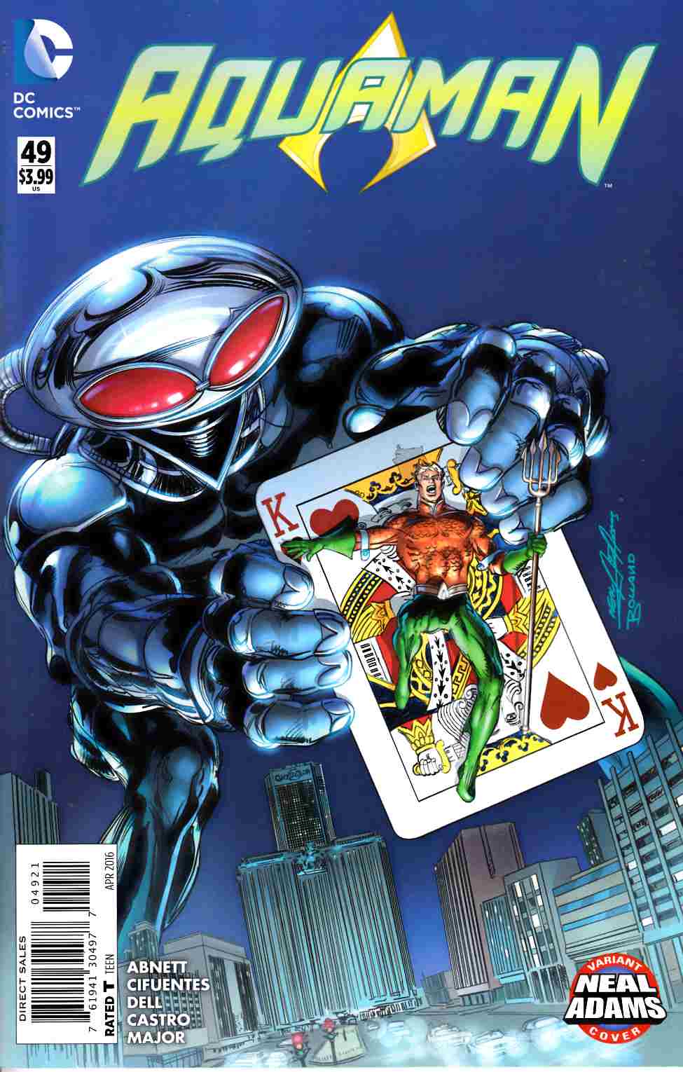 Aquaman #49 Neal Adams Variant Cover [DC Comic] LARGE