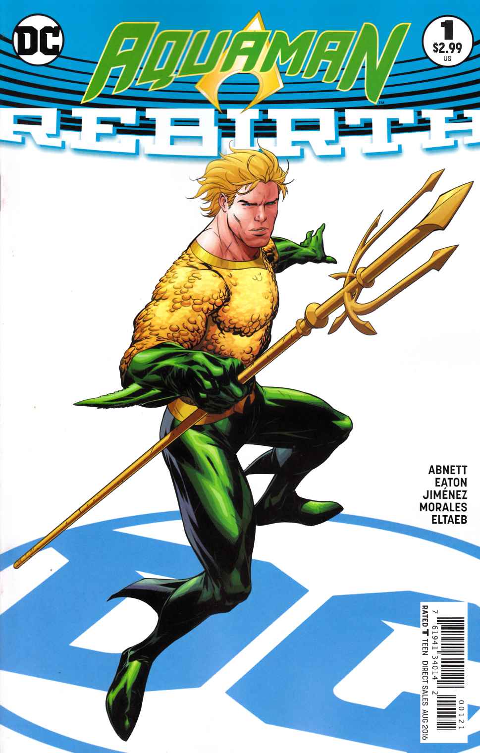 Aquaman Rebirth #1 Benjamin Variant Cover [DC Comic]