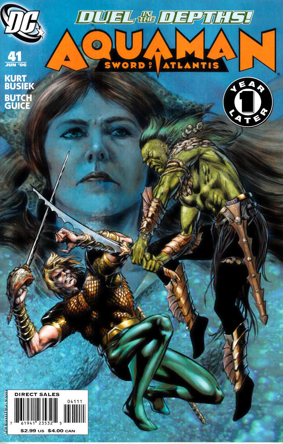 Aquaman Sword of Atlantis #41 Very Fine (8.0) [DC Comic] LARGE