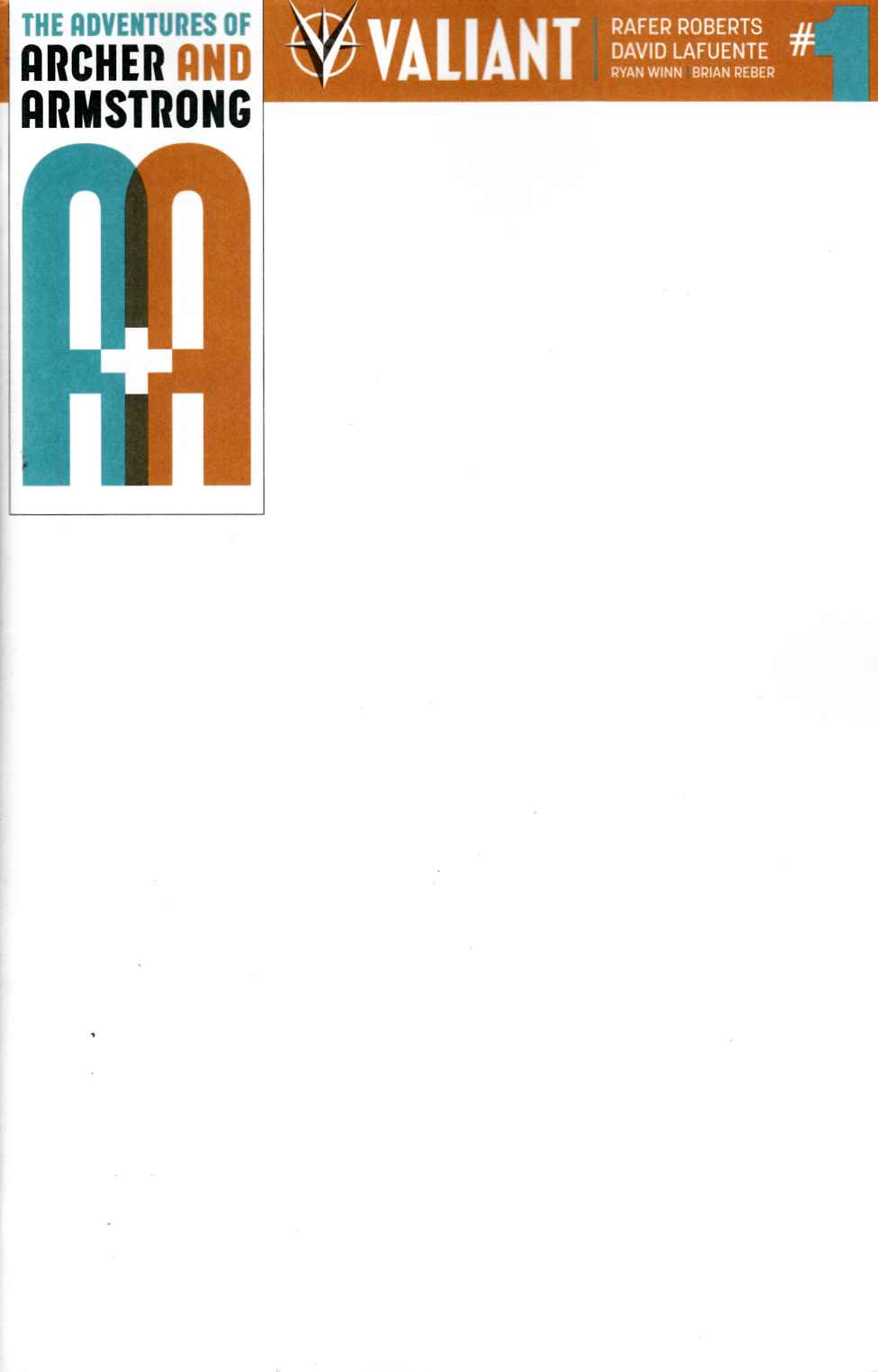 Archer & Armstrong #1 Cover E- Blank Sketch [Valiant Comic] LARGE