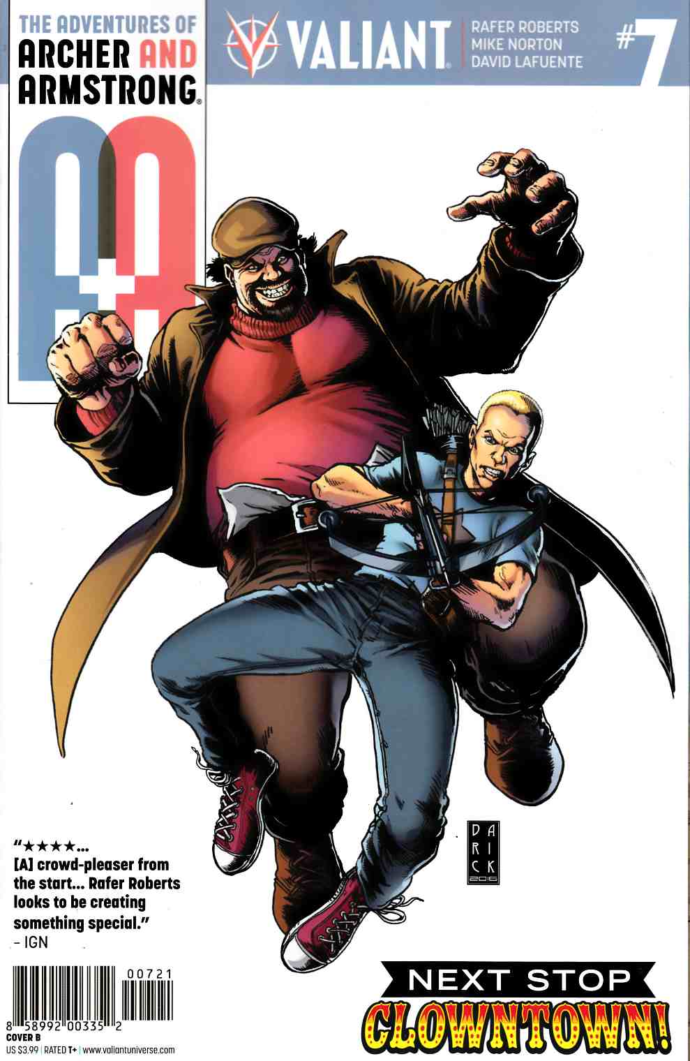 Archer & Armstrong #7 Cover B- Robertson [Valiant Comic] THUMBNAIL