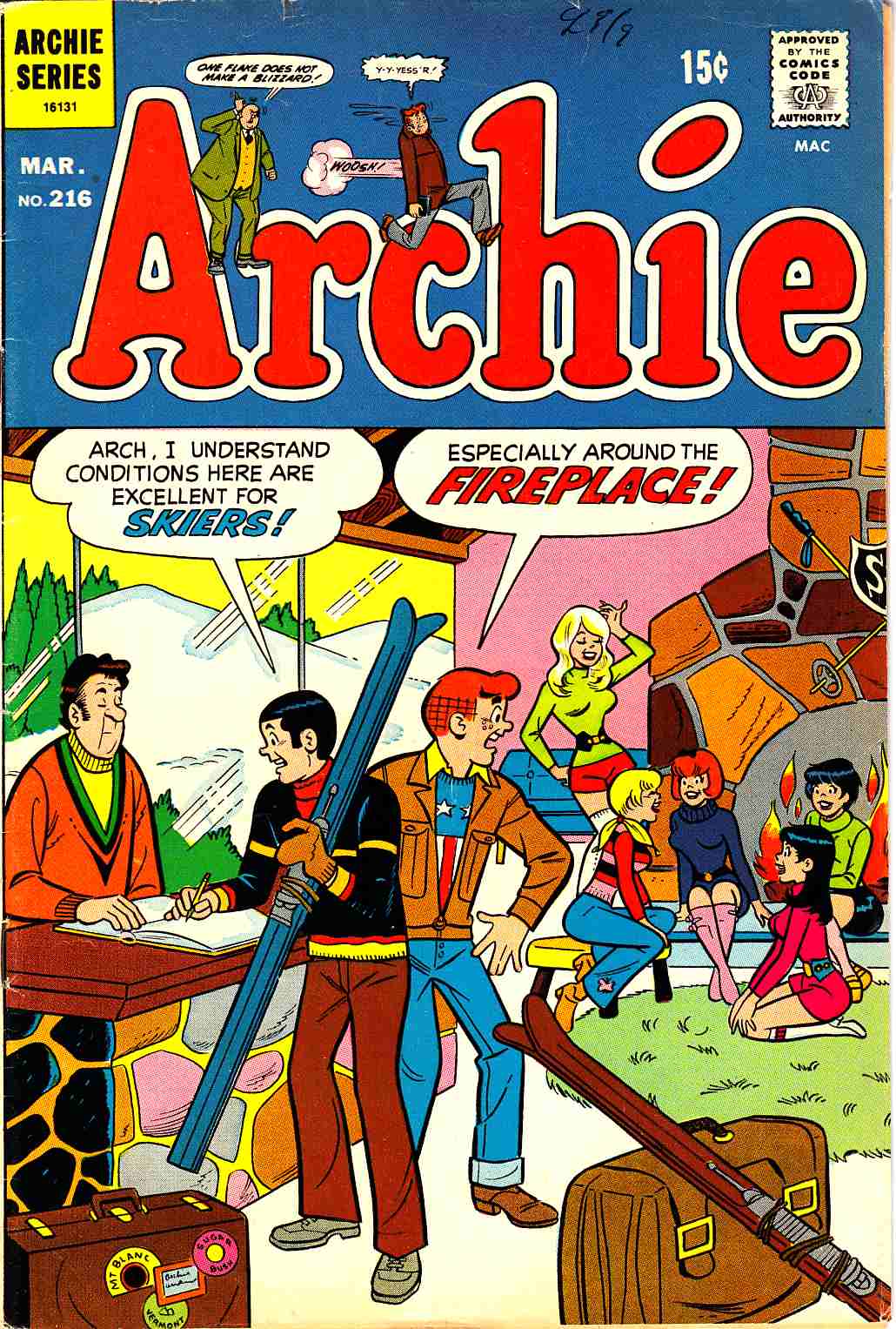 Archie #216 Fine (6.0) [Archie Comic] THUMBNAIL