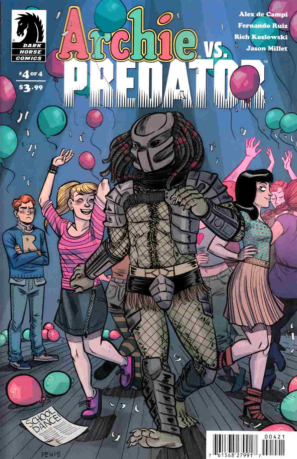 Archie vs Predator #4 Hicks Variant Cover [Dark Horse Comic] LARGE