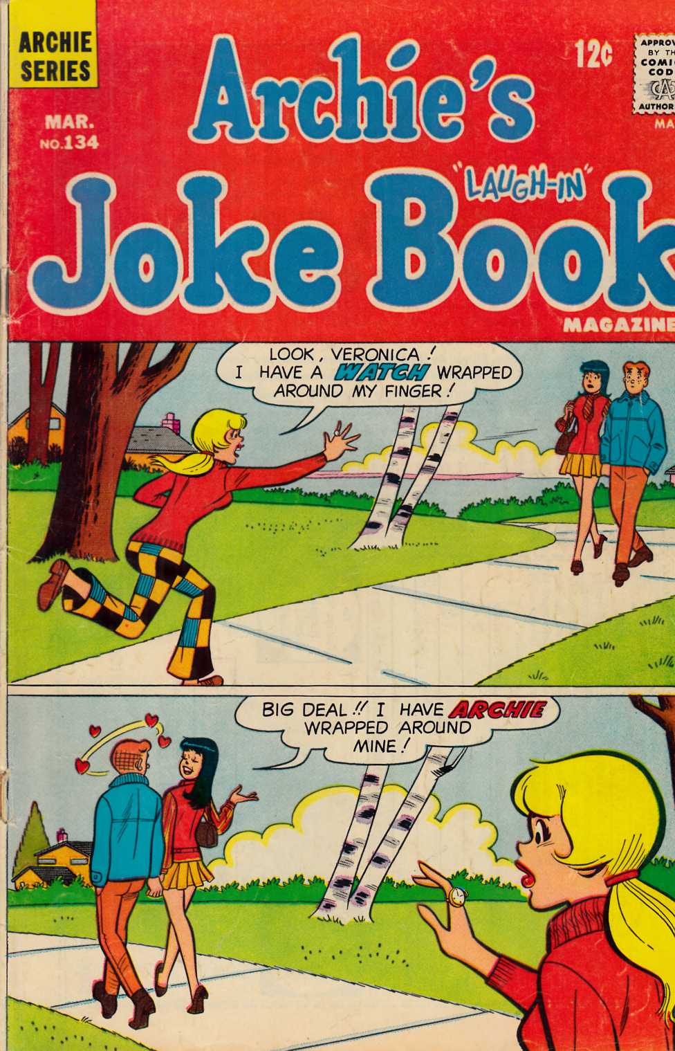 Archie's Joke Book #134 Good Plus (2.5) [Archie Comic] LARGE