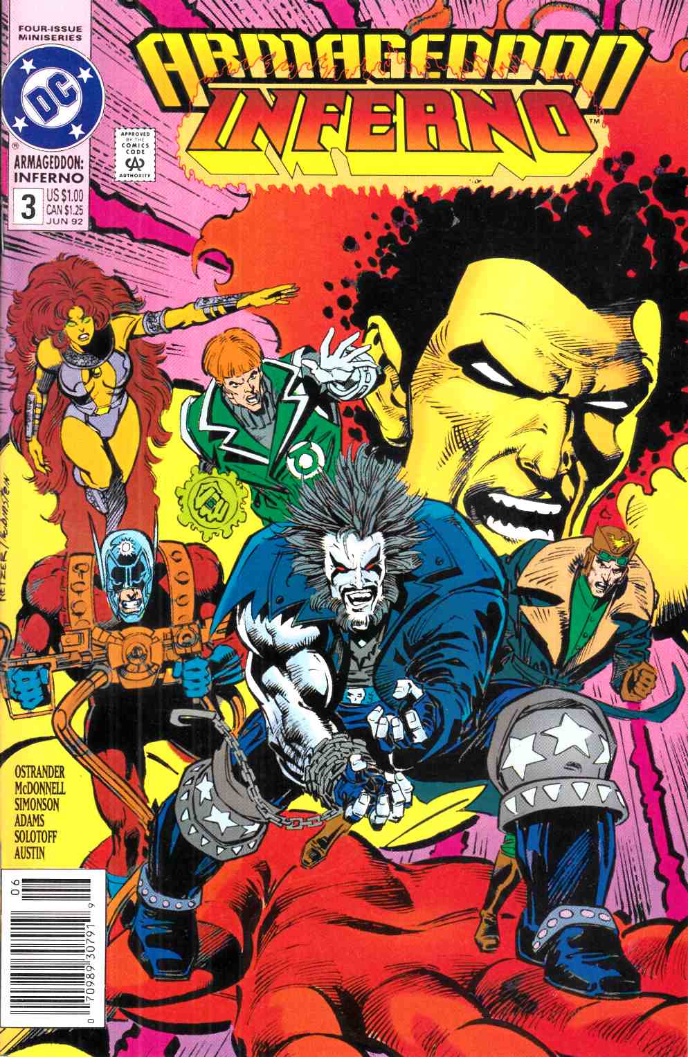 Armageddon Inferno #3 Newsstand Edition Near Mint (9.4) [DC Comic] THUMBNAIL