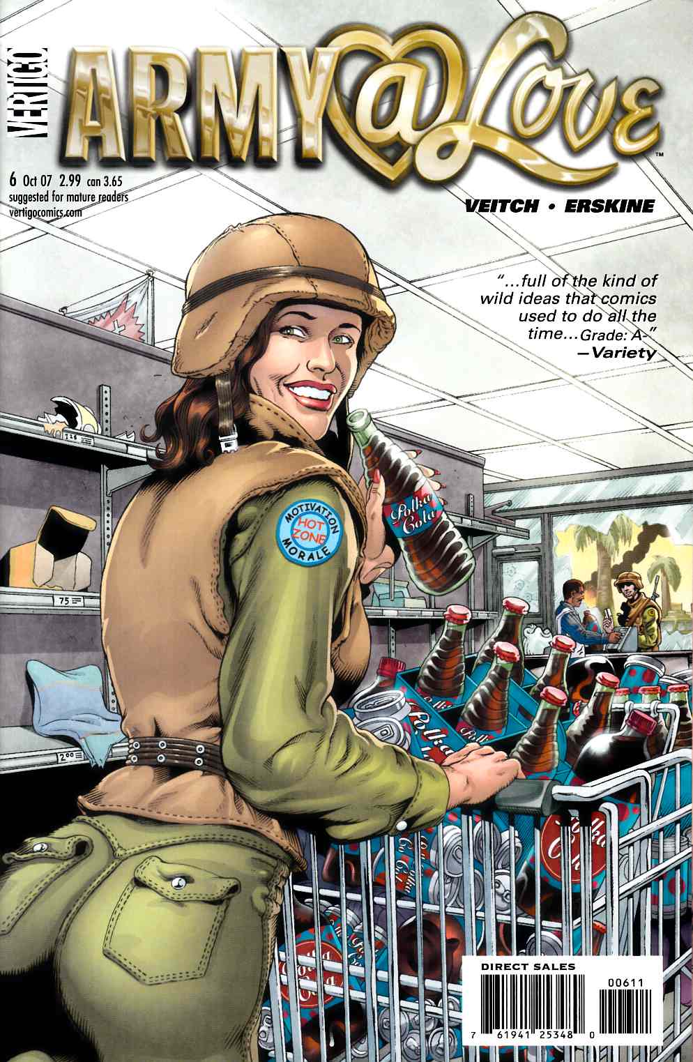 Army @ Love #6 Near Mint (9.4) [DC Comic] LARGE