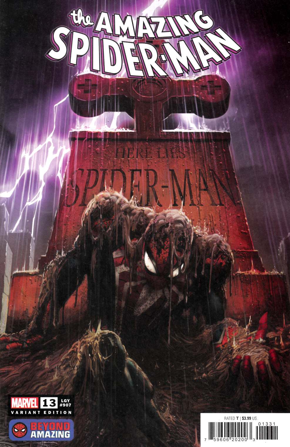 Amazing Spider-Man #13 Mandryk Variant Cover Near Mint (9.4) [Marvel Comic] THUMBNAIL