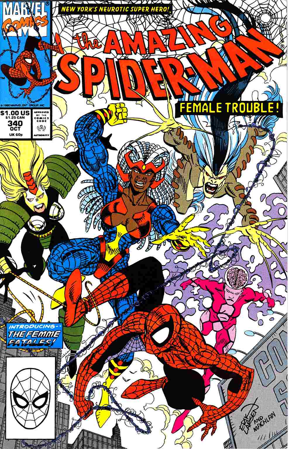 Amazing Spider-Man #340 Very Fine (8.0) [Marvel Comic] LARGE