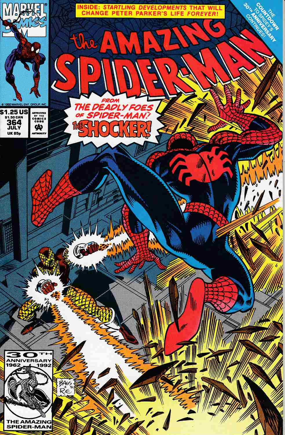 Amazing Spider-Man #364 Very Fine Plus (8.5) [Marvel Comic] LARGE