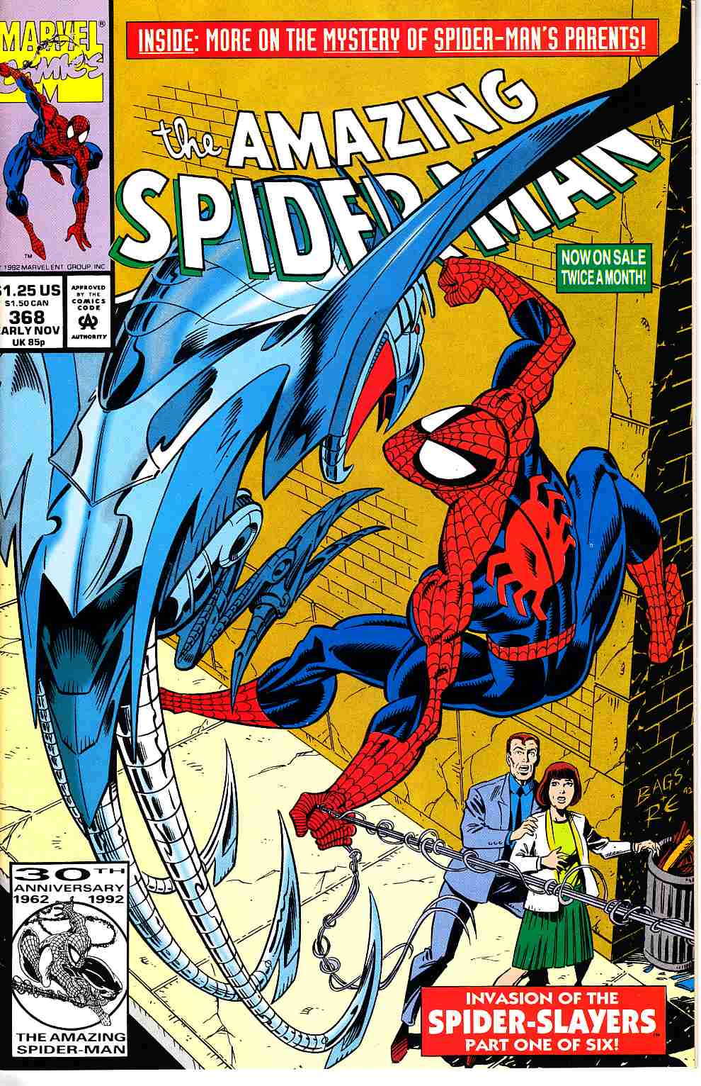 Amazing Spider-Man #368 Near Mint (9.4) [Marvel Comic] THUMBNAIL