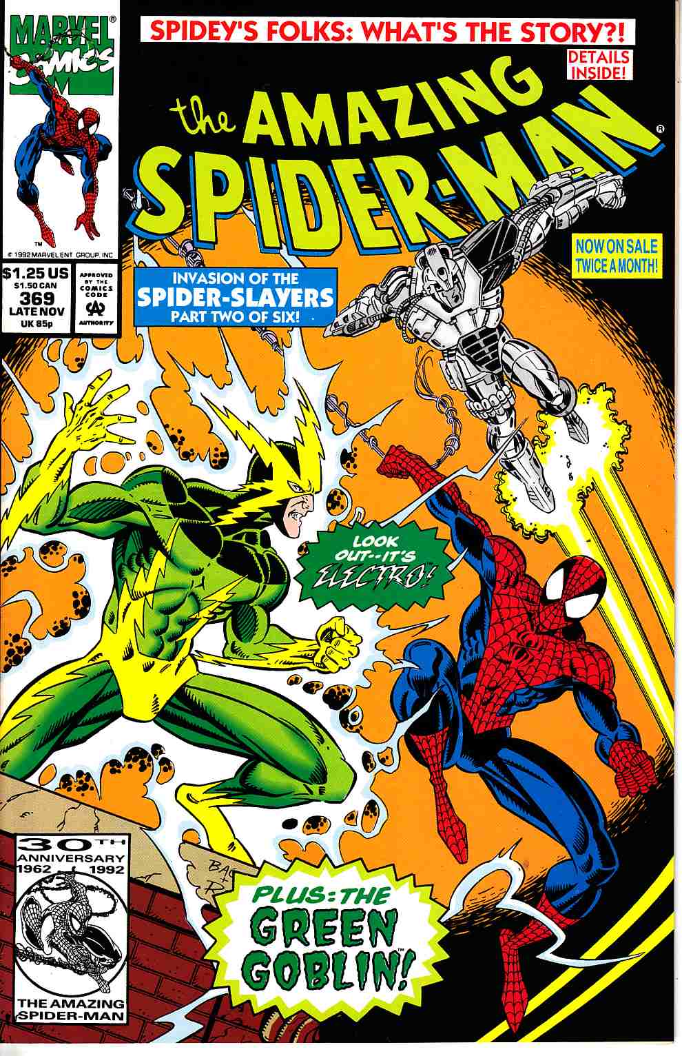 Amazing Spider-Man #369 Near Mint (9.4) [Marvel Comic] LARGE