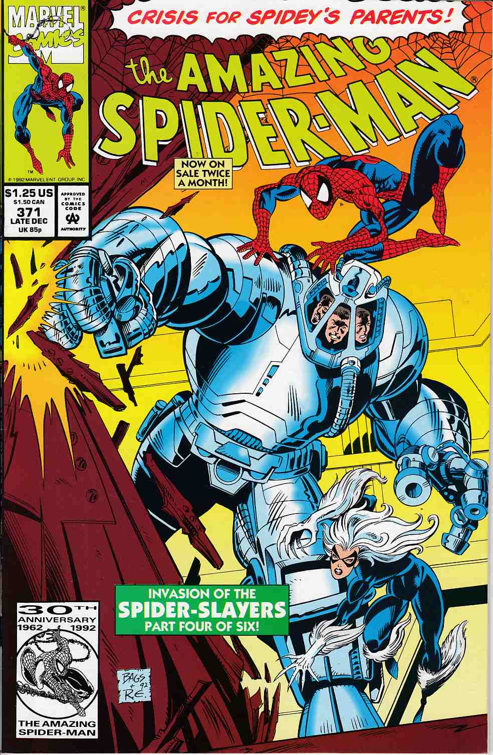 Amazing Spider-Man #371 Very Fine (8.0) [Marvel Comic] THUMBNAIL