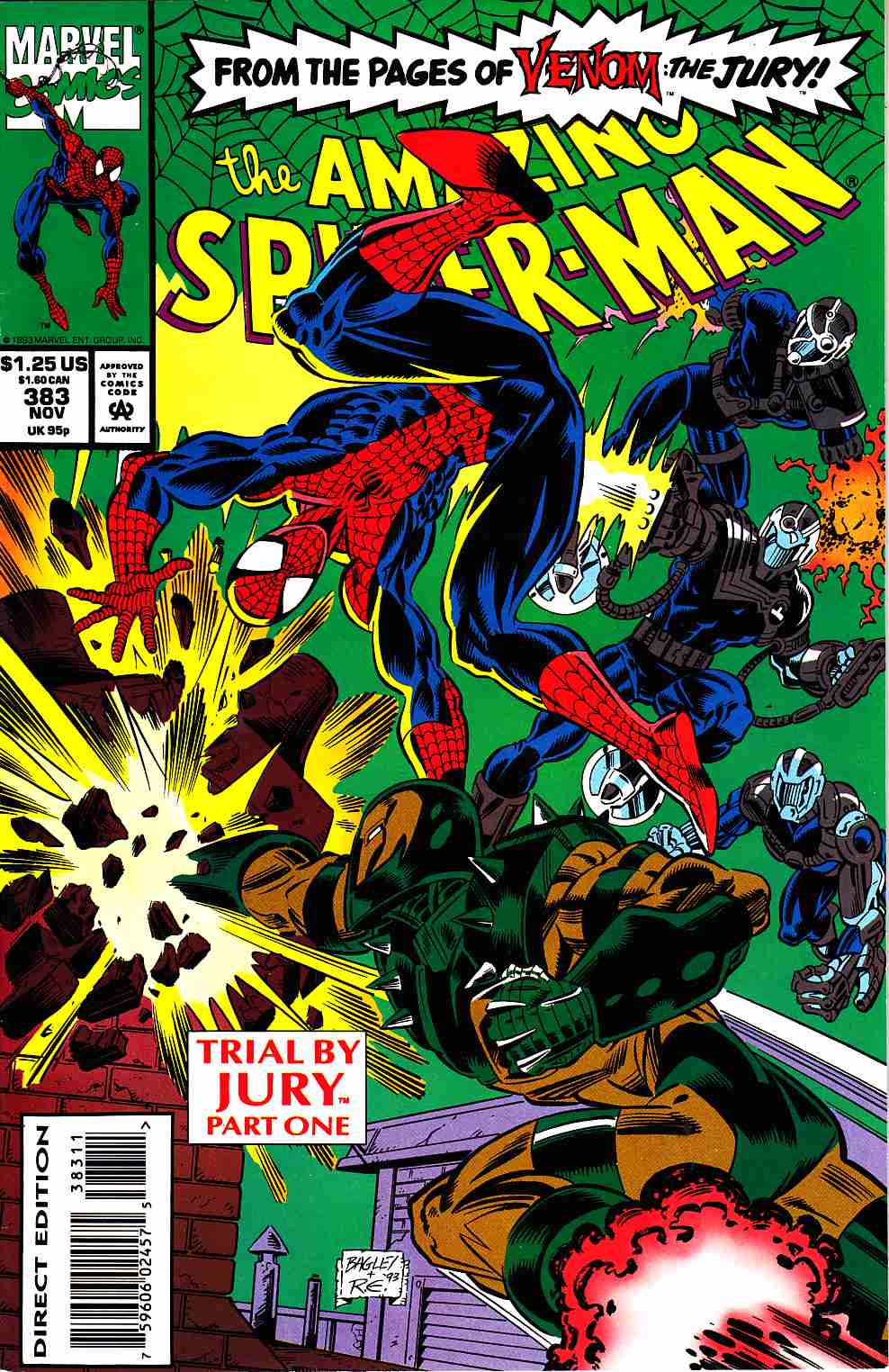 Amazing Spider-Man #383 Near Mint (9.4) [Marvel Comic] THUMBNAIL
