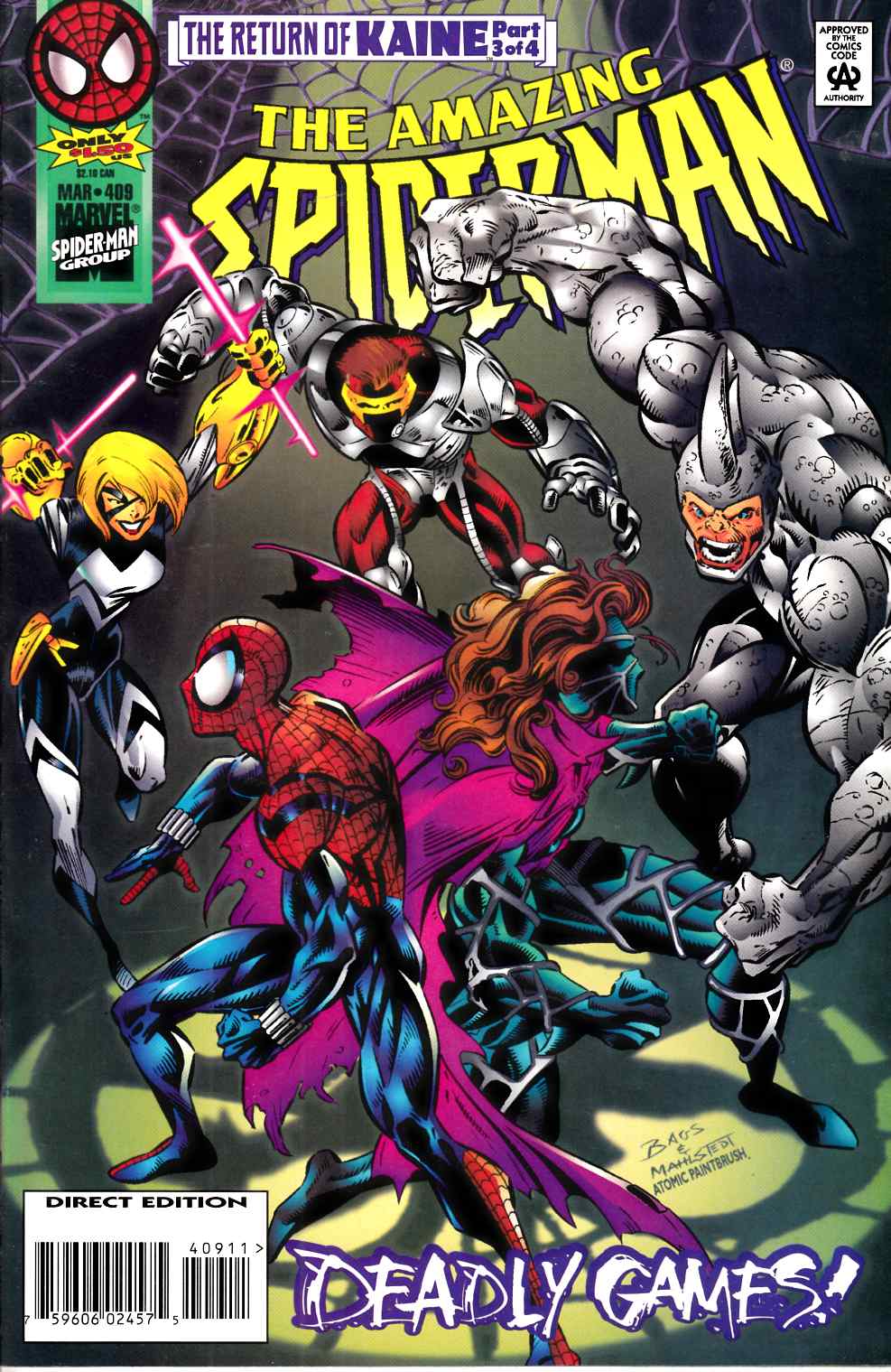 Amazing Spider-Man #409 Very Fine (8.0) [Marvel Comic] THUMBNAIL