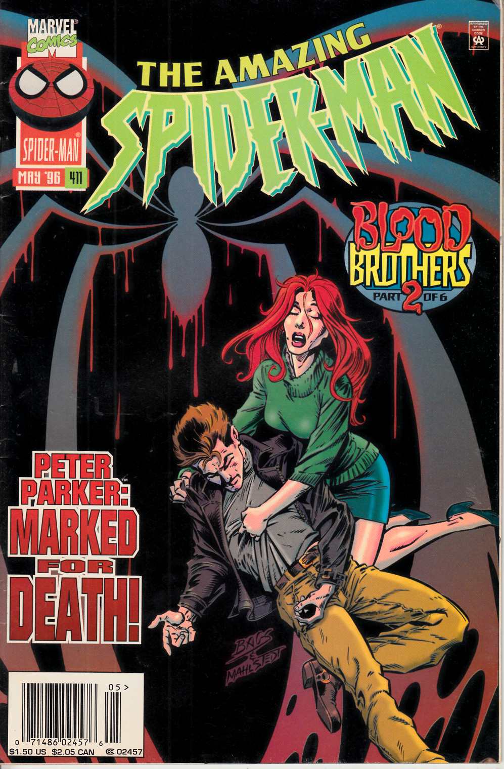 Amazing Spider-Man #411 Newsstand Edition Very Fine Minus (7.5) [Marvel Comic] LARGE
