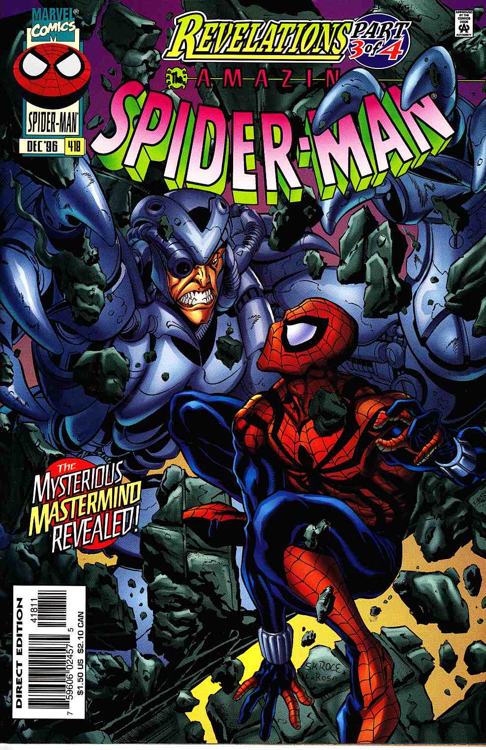 Amazing Spider-Man #418 Very Fine (8.0) [Marvel Comic] THUMBNAIL